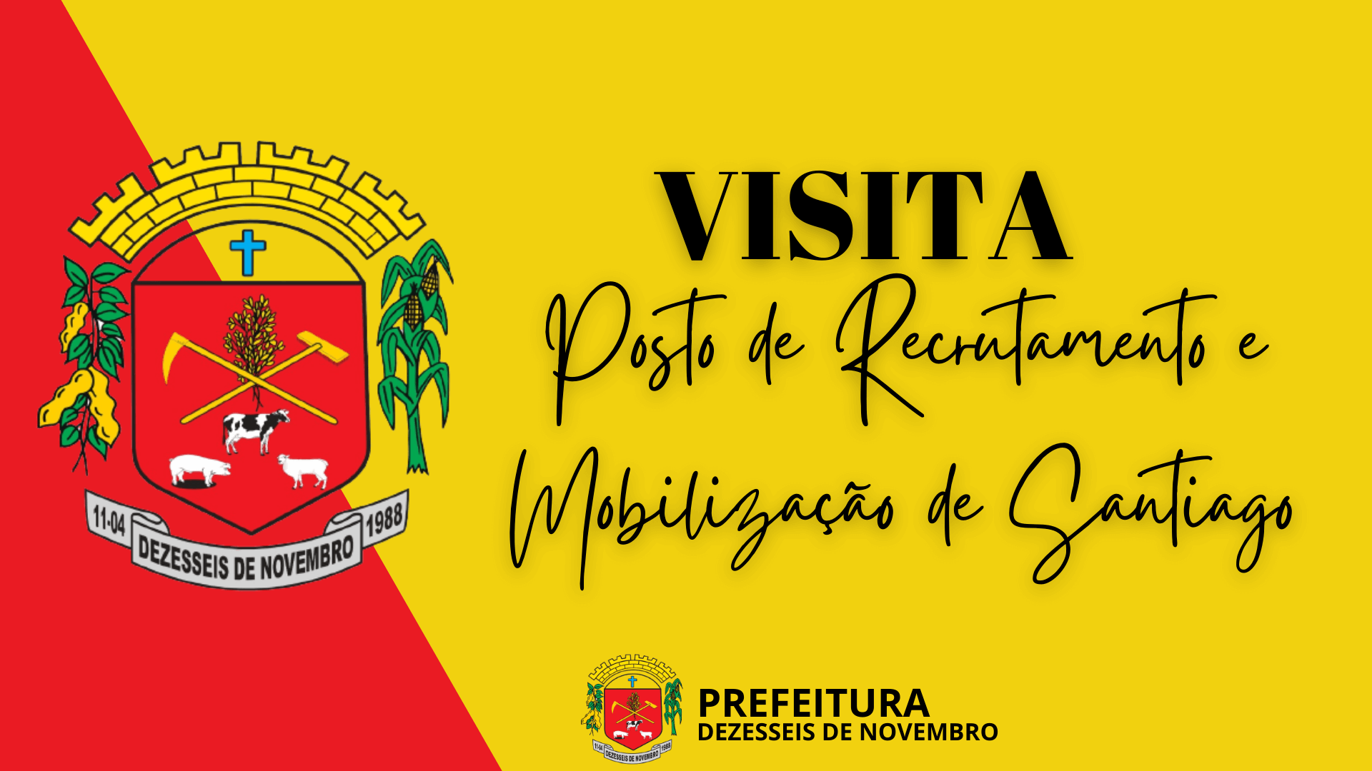 VISITA DO POSTO DE RECRUTAMENTO E MOBILIZAÇÃO DE SANTIAGO.